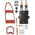 MOTORCYCLE COMBO FRONT CHOCK WITH REAR RATCHET TIE STRAPS