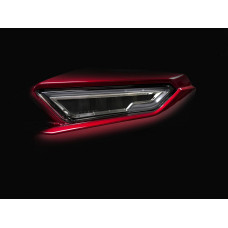 LED MIRROR SEQ TS W/DRL SMOKE HON GL