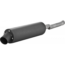 SINGLE SLIP-ON SYSTEM W/ UTILITY MUFFLER BLK YAM