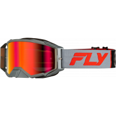 ZONE PRO GOGGLE GREY/RED W/ LIGHT RED MIRROR/AMBER LENS