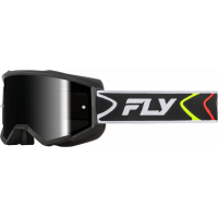 ZONE GOGGLE BLACK/WHITE W/BLACK MIRROR/SMOKE LENS