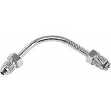 JIC TO -3 TUBE ADAPTER 90 DEGREE LONG CHROME 3/8