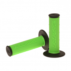 DUAL COMPOUND GRIPS GREEN WITH BLACK ENDS DUAL COMPOUND GRIPS GREEN WITH BLACK ENDS