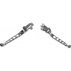 5-HOLE LEVER SET CHROME BIG TWIN 07-17