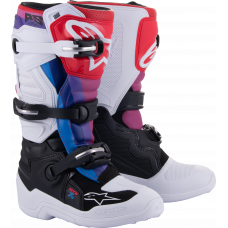 TECH 7S BOOTS WHT/BLK/RAINBOW SZ 2 TECH 7S BOOTS WHT/BLK/RAINBOW SZ 2