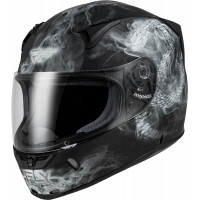 REVOLT COIL HELMET MATTE BLACK/WHITE 2X