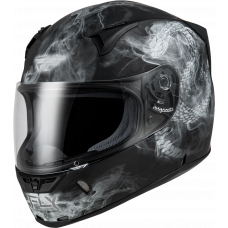 REVOLT COIL HELMET MATTE BLACK/WHITE 2X