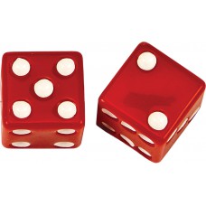 VALVE STEM CAPS RED DICE PR