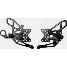 REAR SET COMPLETE BLK BMW