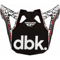FORMULA CP DBK VISOR BLACK/WHITE/RED XL-2X
