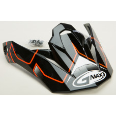 VISOR W/SCREWS STEP MX-86 HI-VIS ORANGE