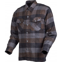 COVERT MOTO FLANNEL BLACK/BROWN/GREY 2X COVERT MOTO FLANNEL BLACK/BROWN/GREY 2X