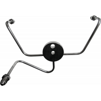 FRONT BRAKE SPIDER WIDEGLIDE CHROME -3AN FITTINGS
