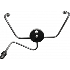 FRONT BRAKE SPIDER WIDEGLIDE CHROME -3AN FITTINGS