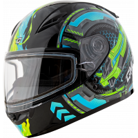 GM-49Y CHARGE SNOW HELMET BLACK/BLUE/GREEN YM