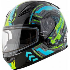 GM-49Y CHARGE SNOW HELMET BLACK/BLUE/GREEN YM