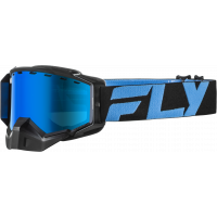 ZONE SNOW GOGGLE BLK/BLU W/SKY BLUE MIR/BLUE LENS