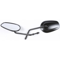 MIRROR OE STYLE TAPERED LONG STEM BLACK