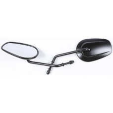 MIRROR OE STYLE TAPERED LONG STEM BLACK