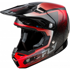 YTH FORMULA S CARBON PROTOCOL HELMET BLACK CARBON/RED YL