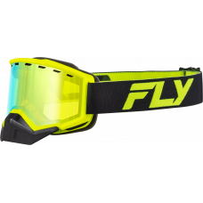 FOCUS SNOW GOGGLE BLACK/HI-VIS W/ GOLD MIRROR/YELLOW LENS