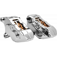 4 PIST FRONT DUAL CALIPER KIT CHROME W/ 11.8