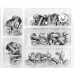 8MM HEX FLANGE BOLT ASSORTMENT W/16MM WASHER 40 PIECE KIT