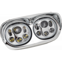 LED HEADLIGHT CHR/CHR HALO FLTR `98-13
