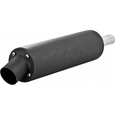 SINGLE SLIP-ON SYSTEM W/ UTILITY MUFFLER BLK YAM