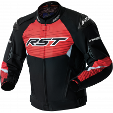 TRACTECH EVO D3O JACKET BLACK/FLO RED TEXTILE XL