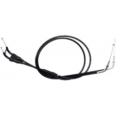 BLACK VINYL THROTTLE PUSH-PULL CABLE SET
