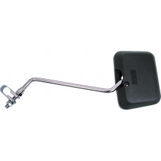 SQUARE CLAMP-ON MIRROR BLACK 10