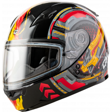 GM-49Y CHARGE SNOW HELMET BLACK/RED/YELLOW YM