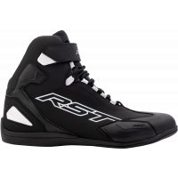 SABRE MOTO SHOE CE BOOT BLACK / BLACK / WHITE  SZ 7
