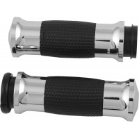 AIR GEL GRIPS W/F-B-W THROTTLE CHROME