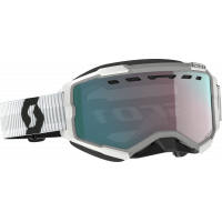 FURY GOGGLE SNOW CROSS WHITE W/ENH AQUA CHROME
