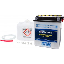 BATTERY W/ACID CB14L-B2 12V HEAVY DUTY