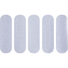REFLECTIVE GREY HELMET STICKERS 5PCS