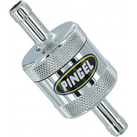FUEL FILTER SUPER SHORT CHROME 5/16