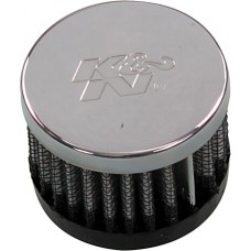 CRANKCASE VENT AIR FILTER DIRECT MOUNT CHROME TOP