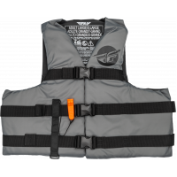 NYLON FLOTATION VEST GREY/BLACK 2X NYLON FLOTATION VEST GREY/BLACK 2X