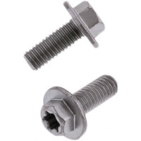 EURO TORX LARGE FLANGE BOLT 6X.1.0X15MM 10/PK