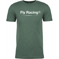 FLY TRADEMARK TEE FOREST GREEN HEATHER 2X