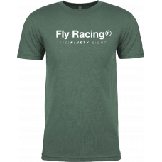 FLY TRADEMARK TEE FOREST GREEN HEATHER 2X
