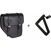 IBIZA SADDLEBAG BLACK LEFT W/BASE +SUPPORT