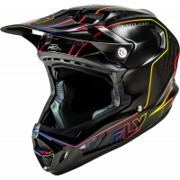 WERX-R FLOW CARBON HELMET BLACK CARBON/BLACK/MULTI MD