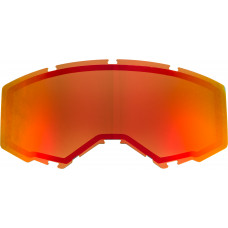 DUAL LENS W/O VENTS ADULT RED MIRROR/BROWN