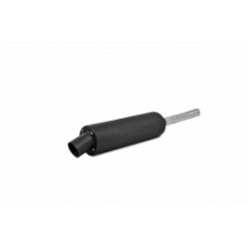 SINGLE SLIP-ON SYSTEM W/ UTILITY MUFFLER BLK KAW