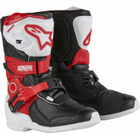 TECH 3S KIDS BOOTS WHITE/BLK/BT RED SZ 10