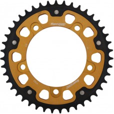 REAR STEALTH SPROCKET ALU/STL 43T-525 GLD SUZ/TRI